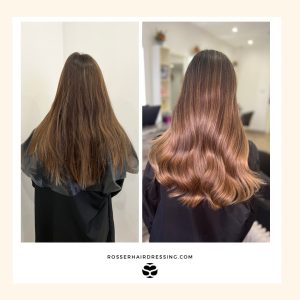 balayage hair extensions in Liverpool